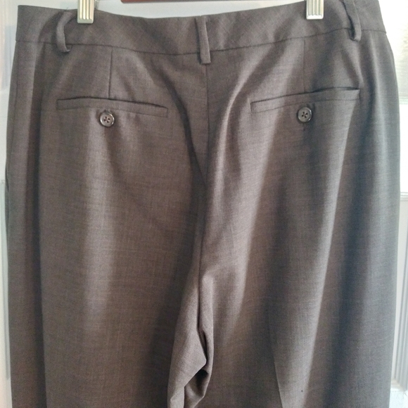 Brooks Brothers tailored 90s Vintage Wool Stretch brown slacks - 10 - Picture 4 of 7